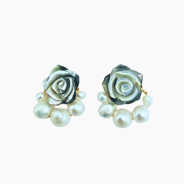 シェルローズ&パールピアス