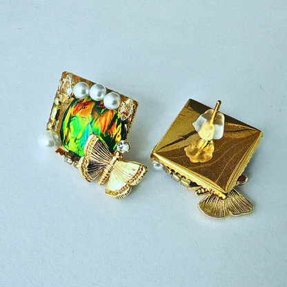 オーロラバタフライ・ビジューピアス