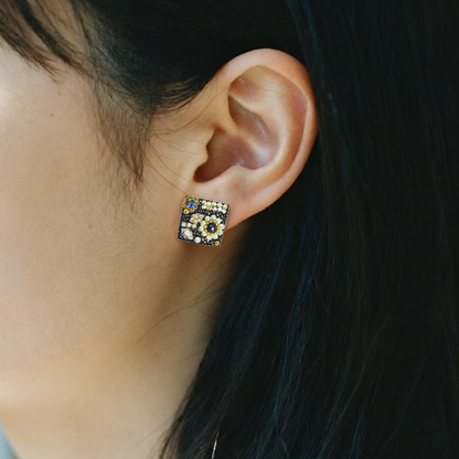 ノワールエクラ・スクエアピアス