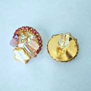 スターシャイン・シェルビジューピアス ピンク 6