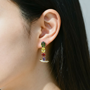 レインボージュエルラインピアス 2